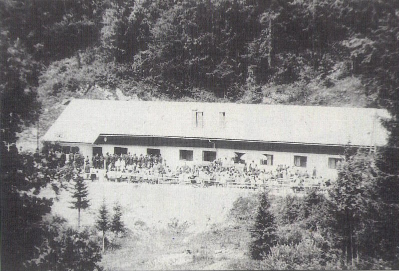 Odprtje lovske koče leta 1989